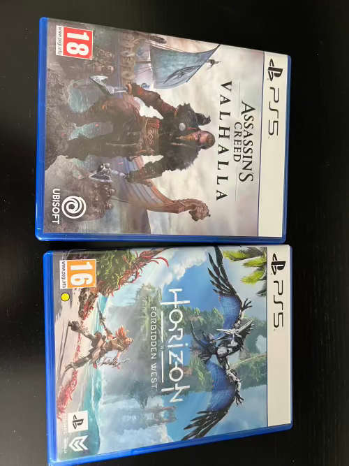 Playstation 5 with control and games