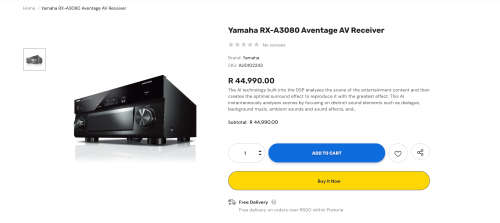 Yamaha RX-A3080 Aventage AV Receiver