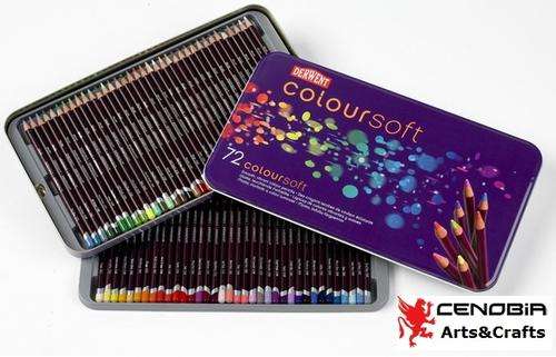 Derwent Colorsoft Pencils, 4mm Core, Metal Tin, 72 Count (0701029)