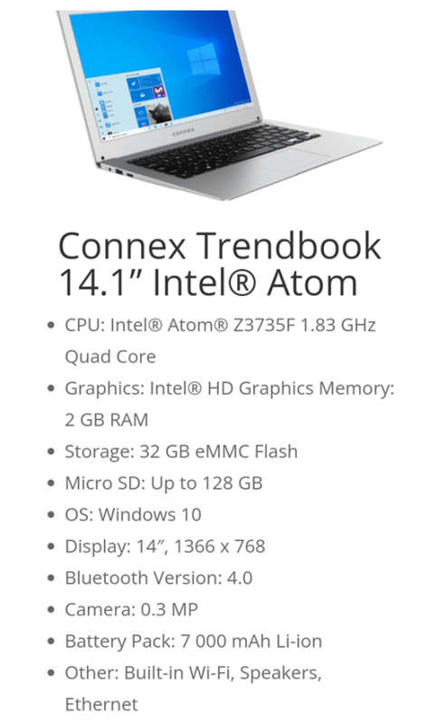 Connex laptop