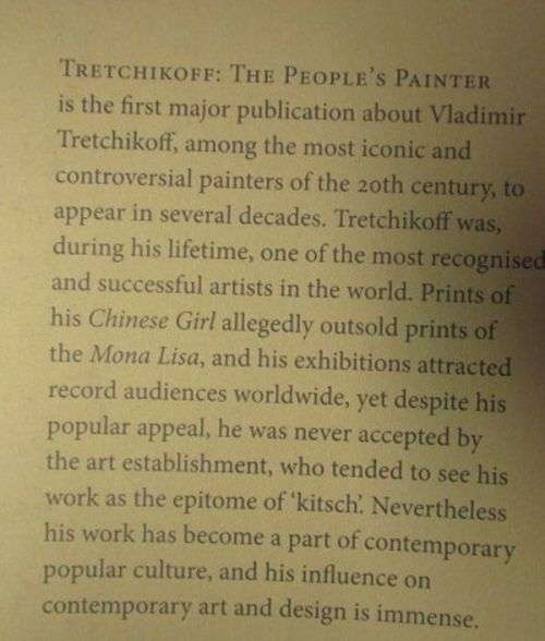TRETCHIKOFF THE PEOPLE'S PAINTER Ed: Andrew Lamprecht
