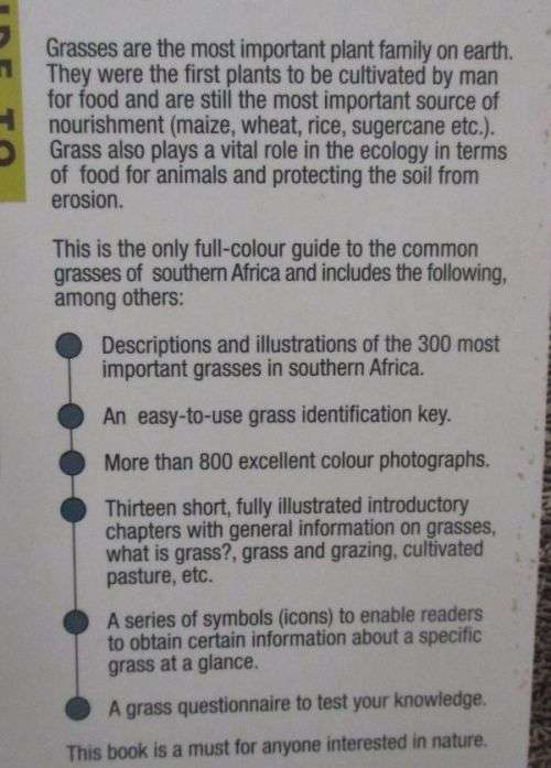 GUIDE TO GRASSES OF SOUTHERN AFRICA By Eben  Van Wyk & others