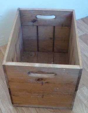STRONG WOODEN BOX WITH HANDLES