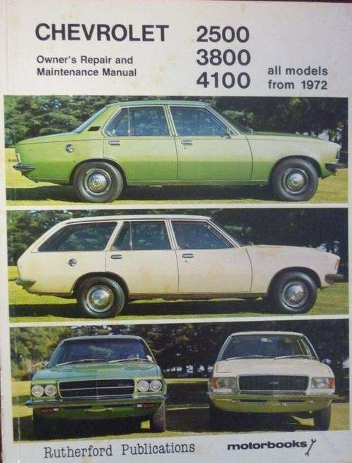 CHEVROLET 2500 3800 4100 ALL MODELS FROM 1972