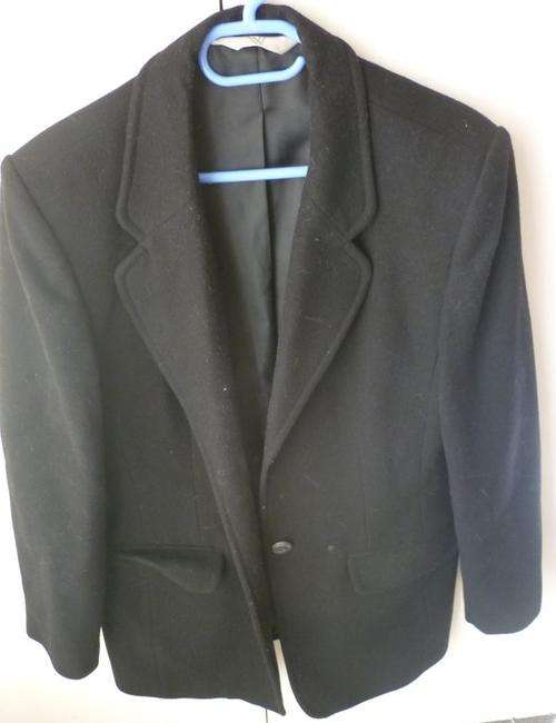 WOOLWORTHS LADIES JACKET BLACK - WOOL BLEND SIZE 14