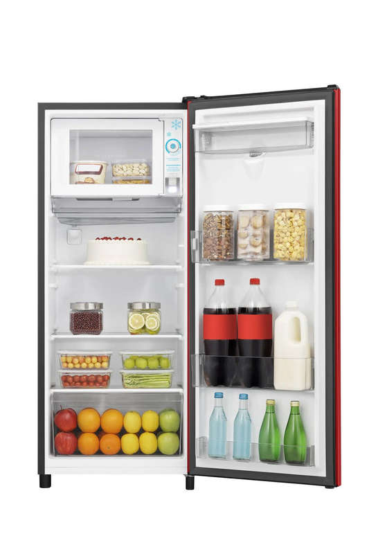Hisense 177L Single Door Fridge with Water Dispenser - Red