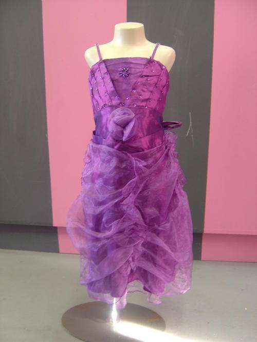 2 Swan - Stunning Flower Girl Dress-Purple