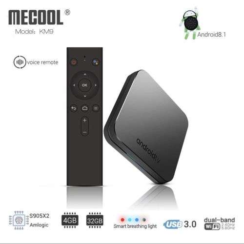 Mecool KM9 Android 8.1 TV Box (4GB RAM / 32GB ROM) * * With Voice Control Remote