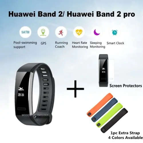 Huawei Band 2 Pro GPS Sports Smart Bracelet - BLACK ** Original ,Brand New & Factory Sealed **