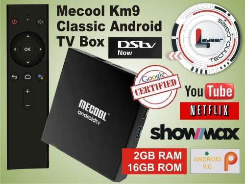 Mecool KM9 Pro Classic Android 9.0 TV Box (2GB RAM / 16GB ROM)** Google Certified**With Voice Remote