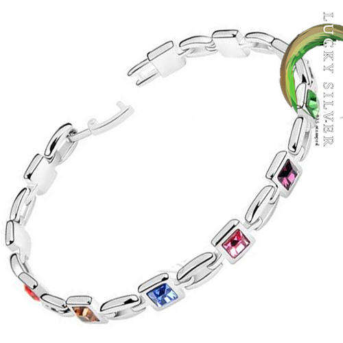 Multicolour Swarovski Crystal Bracelet