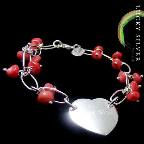 Coral Bracelet - Lucky Silver Designs