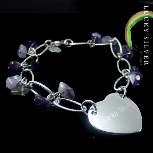 30% SALE!!! Amethyst Bracelet - Lucky Silver Designs