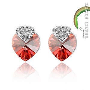 Austrian Red Crystal Earring