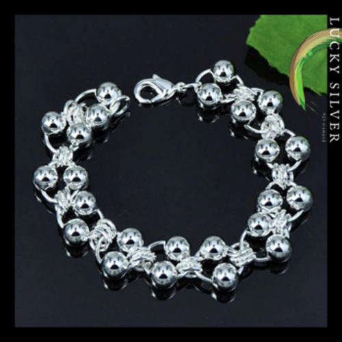 Silver Bead Bracelet