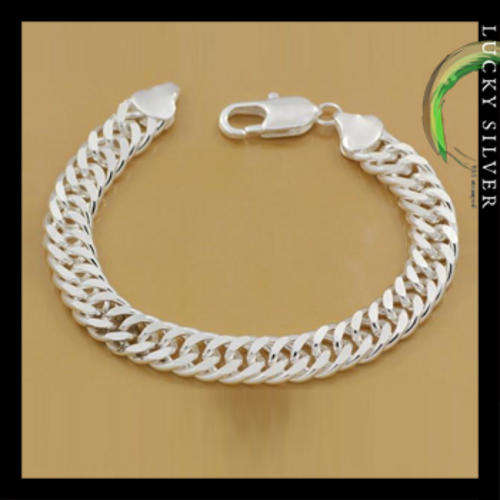 Ladies Silver Chain Link Bracelet