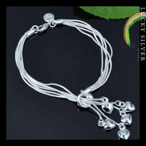 Silver Heart Bracelet