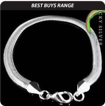 Silver Herringbone Bracelet