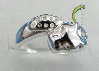 Elegant Silver Leopard Ring Local Stock