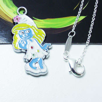 Smurf Pendant & Necklace