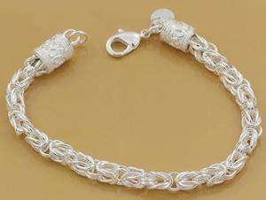 Silver Oval Link Bracelet