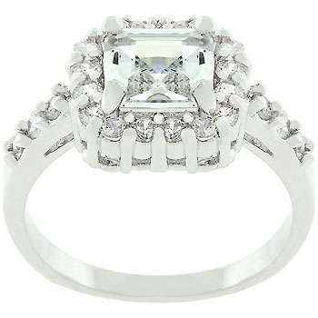 Silver Engagement Ring *USA IMPORT*