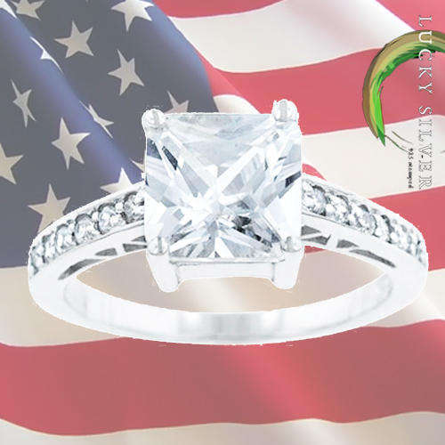 Lucky Silver USA Rings
