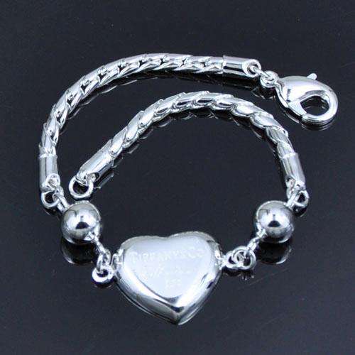 Silver Heart Bracelet T & Co LOCAL STOCK