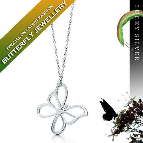 SPECIAL: Silver Butterfly Pendant & Chain Necklace