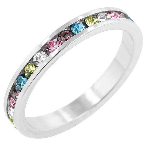 Stylish Stackables Mixed Silver Ring *USA IMPORT*