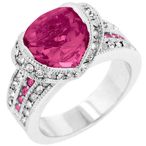 Ovaline Pink Unique Engagement Ring *USA IMPORT*
