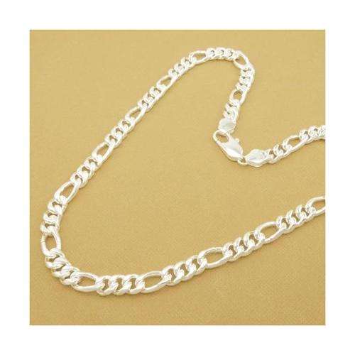 Silver Men's Figaro Necklace - 925 Clad - 12 mm Bargain Price!!!!
