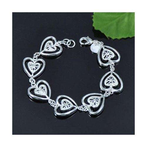 Silver Designer Heart Bracelet.  Solid and Elegant!  LOCAL STOCK!! Quick Delivery