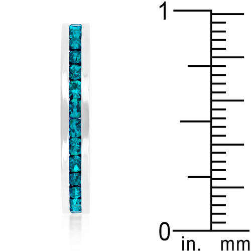 Stylish Stackables with Turquoise CZ Ring #7 *USA IMPORT* Local stock