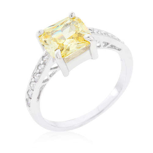 Princess Bella Ring with Citrine CZ Stone #7 *USA IMPORT* Local stock