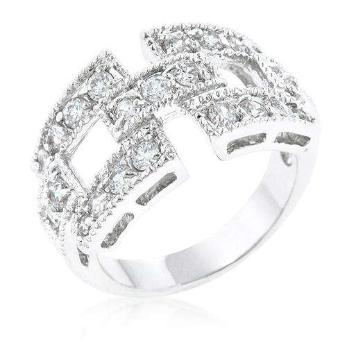 Square Design Ring Wedding and Engagement  #5 *USA IMPORT* LOCAL STOCK