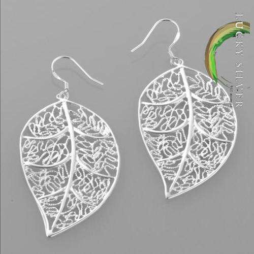 Sterling Silver-filled Earrings Filigree Leaf   LOCAL STOCK - AFFORDABLE COURIER DELIVERY
