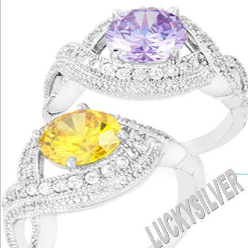 USA Import Swirling Engagement Rings #7  Stunning Quality! Choose which one you want.*Local stock