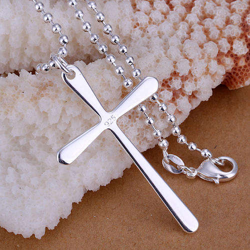 Sterling Silver Filled Cross Pendant with Necklace LOCAL STOCK