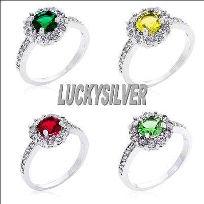 Bella Birthstone Ring with CZ stones #7 and 8  USA IMPORT* Local stock