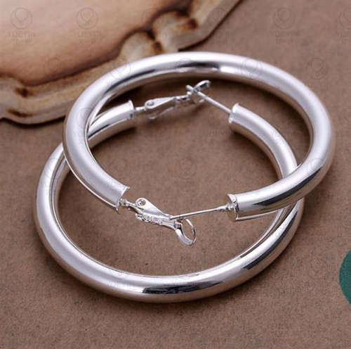 Silver Designer Hoop earring LOCAL STOCK Quick delivery