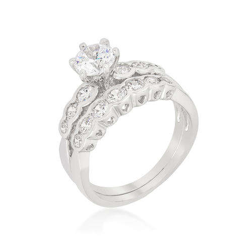 Graduated Wedding Set Ring #8 *USA IMPORT* LOCAL STOCK