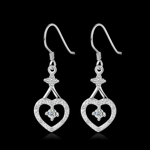 Silver  Designer Heart Earrings  LOCAL STOCK Fantastic Prices