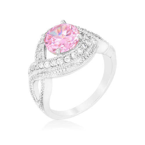 Light Pink Swirling Cocktail Rings #7 USA IMPORT Local stock