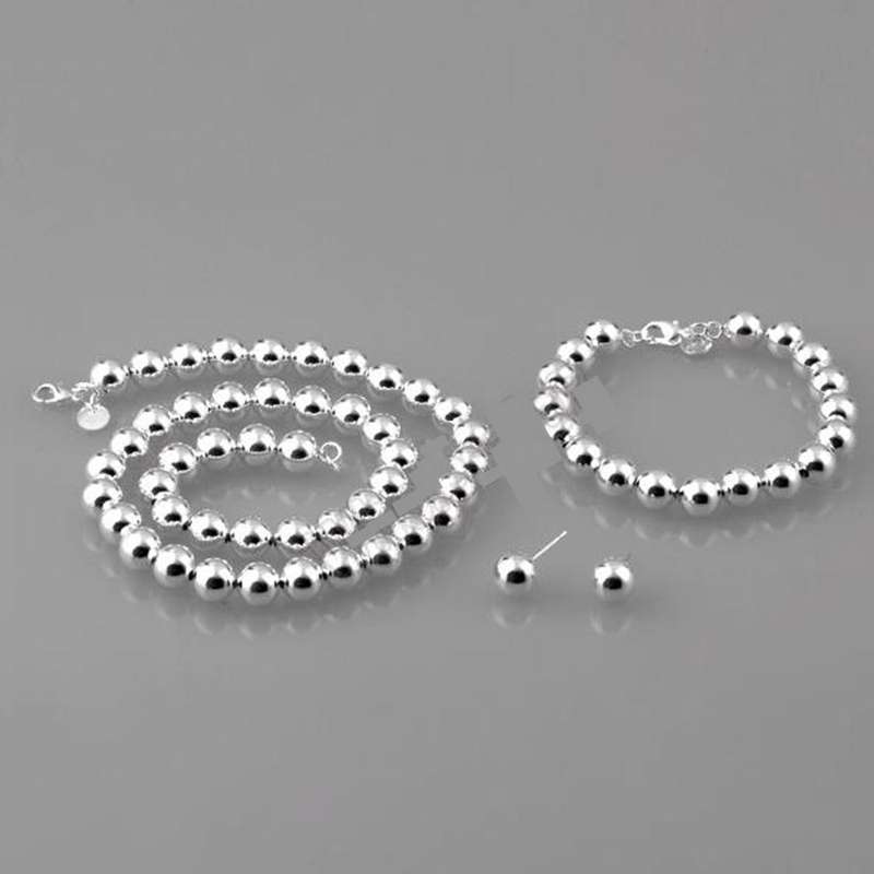 BEST BUYS - Silver Designer Hollow Balls Jewellery Set HIGH QUALITY "925 STAMPED" Local stock