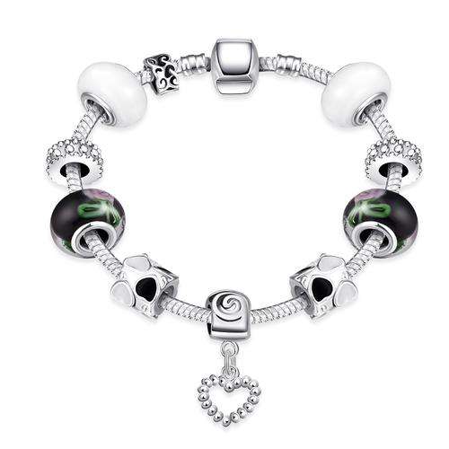 Silver Charm Parora Luxury Beads Bracelet