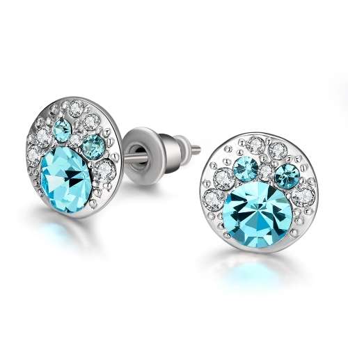 Earrings with Austrian Crystals | Silver or Rose Gold