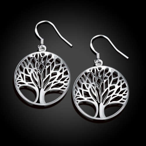 Fantastic price!!  Sterling Silver - filled  Tree of life Earrings At low low price