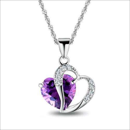 Silver Filled Austrian Crystal Necklace | Three Colours