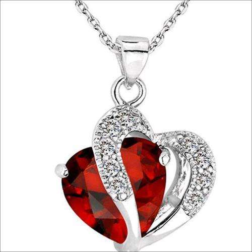 Silver Filled Austrian Crystal Necklace | Three Colours